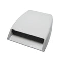 ABS simulation air vent hood sticker in black, 26x17cm, with 3D design for vehicle bonnet decoration