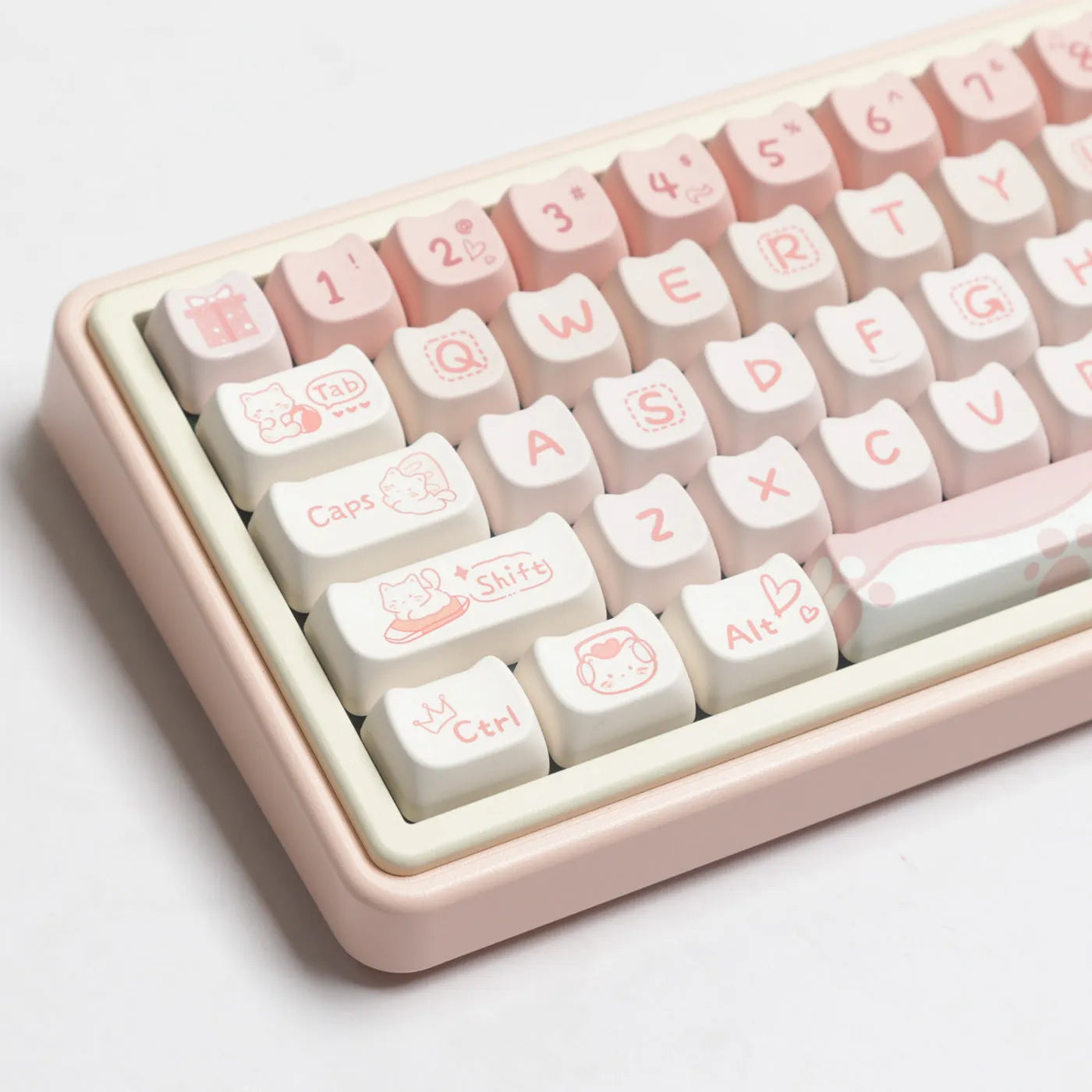Full set of PBT dye-sublimated keycaps for mechanical keyboards with over 98 keys