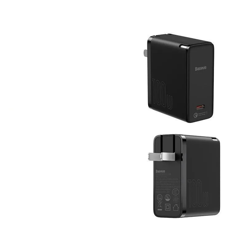 100W USB-C GaN charger with Type-C output, indication function, available in black or white