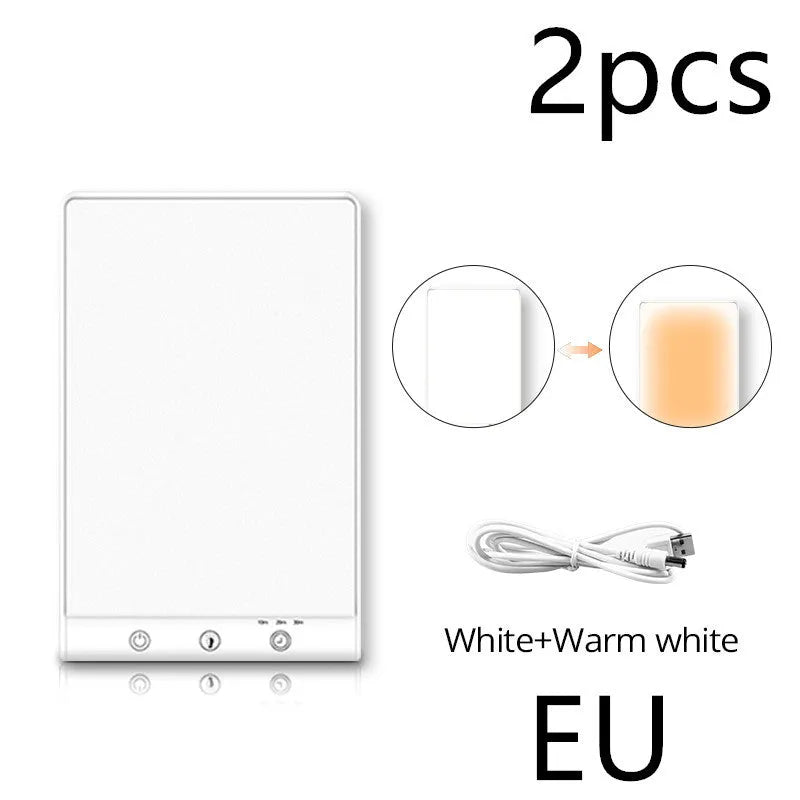 Modern bionic solar emotional lamp with touch controls and USB interface