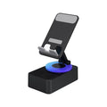 Three-in-one foldable mobile phone bracket with Bluetooth audio and power bank in Night Black or Sky Gray, 500mAh or 1500mAh