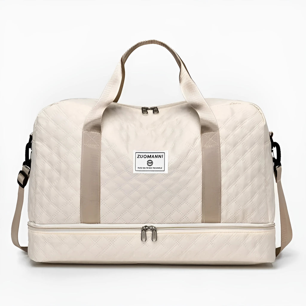 Large capacity Oxford cloth buggy travel bag in a solid colour with breathable design
