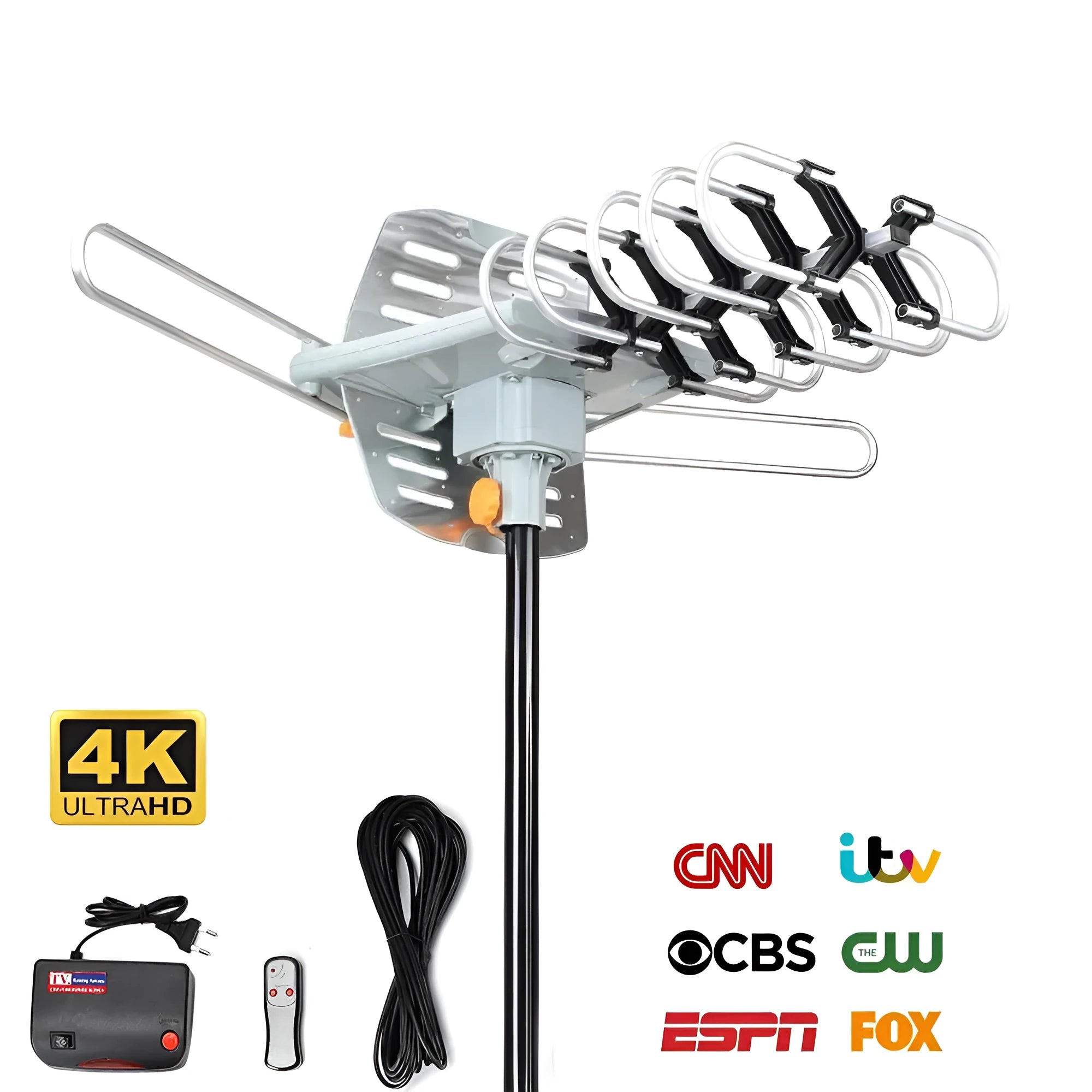 GR-1002 outdoor rotatable high gain digital television antenna for UHF reception
