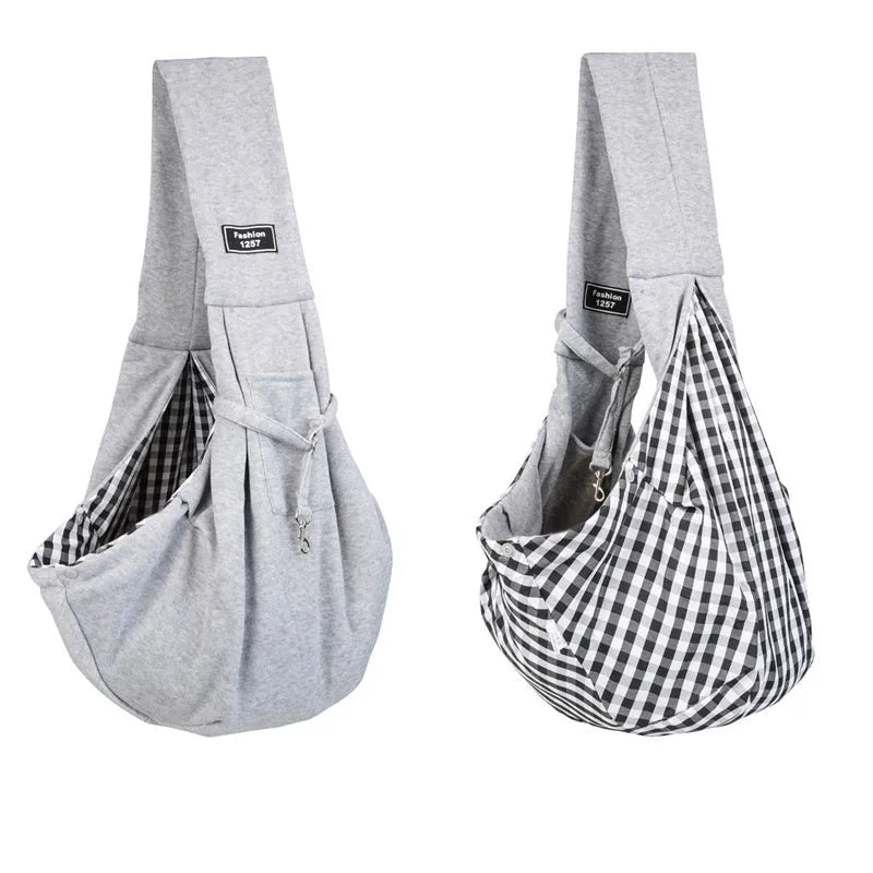 Large folding cat messenger backpack with breathable mesh panel, shown in multiple colour options.