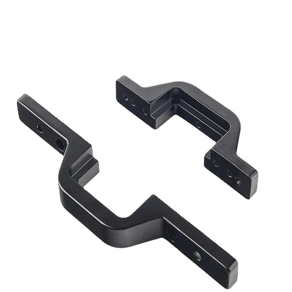 Black metal trailer hook lamp mounting bracket for off-road vehicle modification.