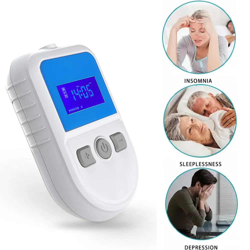 HSM04 white low frequency pulse therapy instrument for sleep aid with USB connection