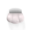 Paw Soft deshedding brush tool for pets in blue, pink, or white, showing 9cm by 9cm head.
