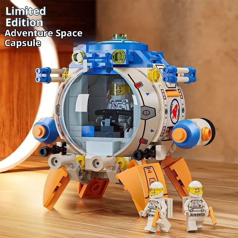 Creative Education rocket building blocks plastic toy space exploration set for elderly learners