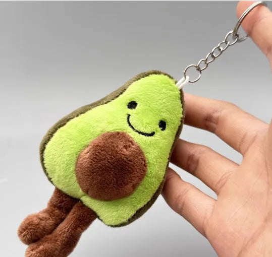Funny Vegetable Series plush keychain with onion garlic and broccoli pendant in super soft short plush