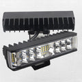 Black aluminium 7-inch 60W LED strip work light with straight line configuration