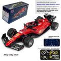Alloy mini remote controlled F1 racing car with 2.4G control, red colour, on a desk