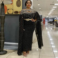 Women's long sleeve slim fit sheath dress with shawl collar and zipper in red and black, polyester