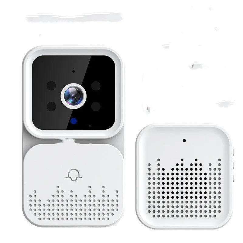 White X6 wireless video doorbell with infrared night vision camera and Ding Dong ringtone, USB charging, no wiring installation
