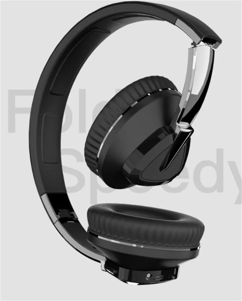 Wireless over-ear headset in black, white, blue, or khaki with all-inclusive ear cups and multiple connectivity options