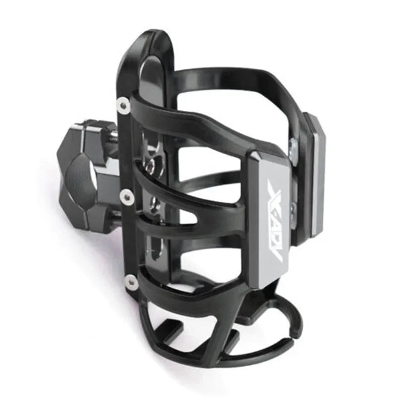 Modified bumper water bottle cage for Honda X-ADV scooter in one of six colours.
