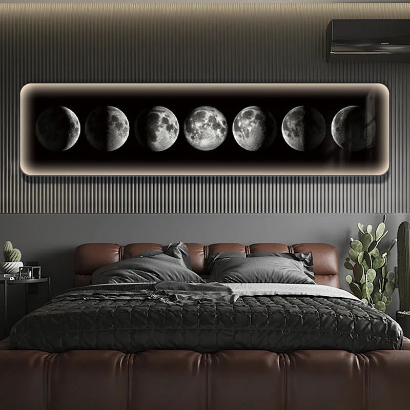 Modern wall lamp with PMMA lampshade dimmable remote control 24x5cm 50x5cm 60x5cm