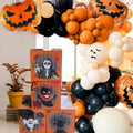 Orange blood wine bottle aluminium balloon Halloween decoration set with four ghost boxes