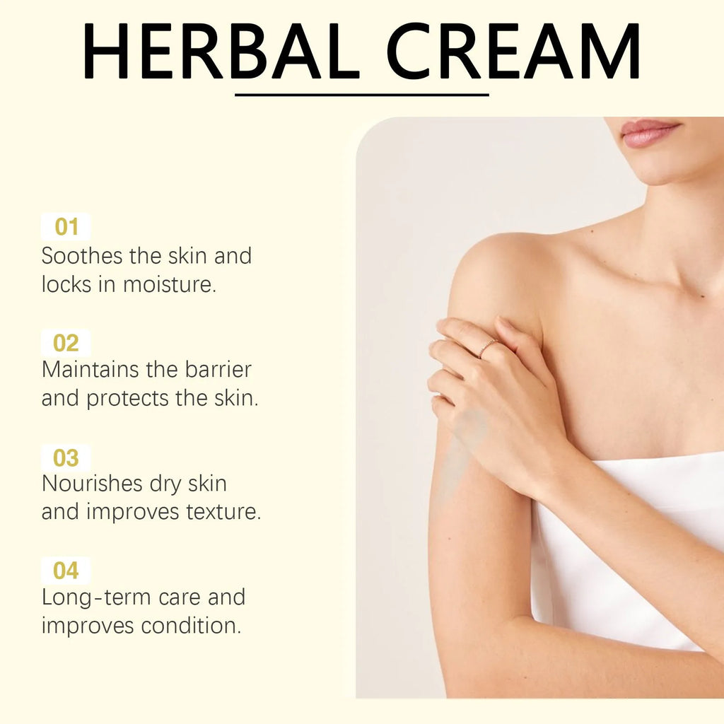 Jar of herbal soothing moisturising cream with tea tree oil, Centella asiatica, and mint leaf, 15g size