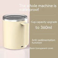 Portable smart magnetic automatic mixing coffee cup in white, pink, black or macaron milky white