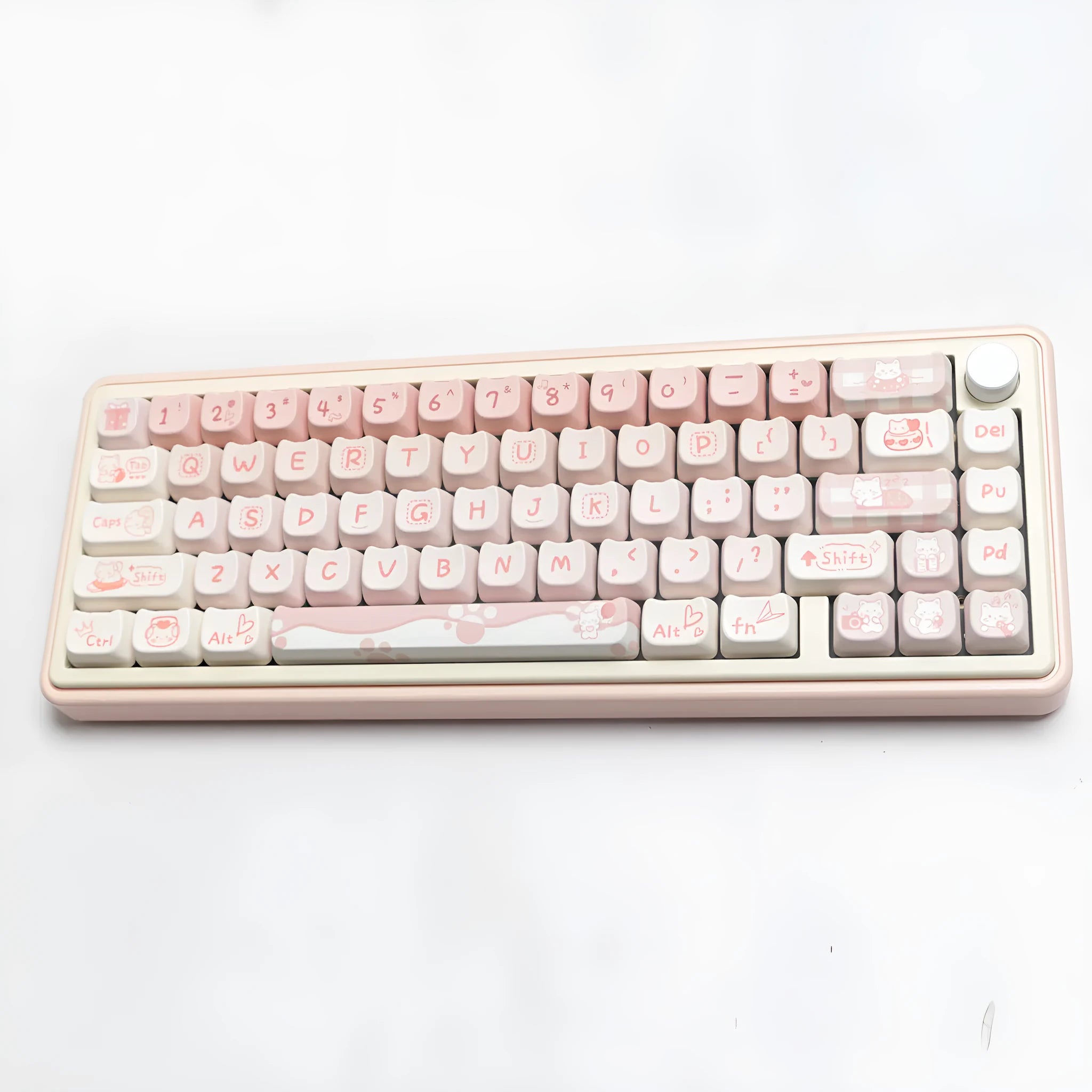 Full set of PBT dye-sublimated keycaps for mechanical keyboards with over 98 keys