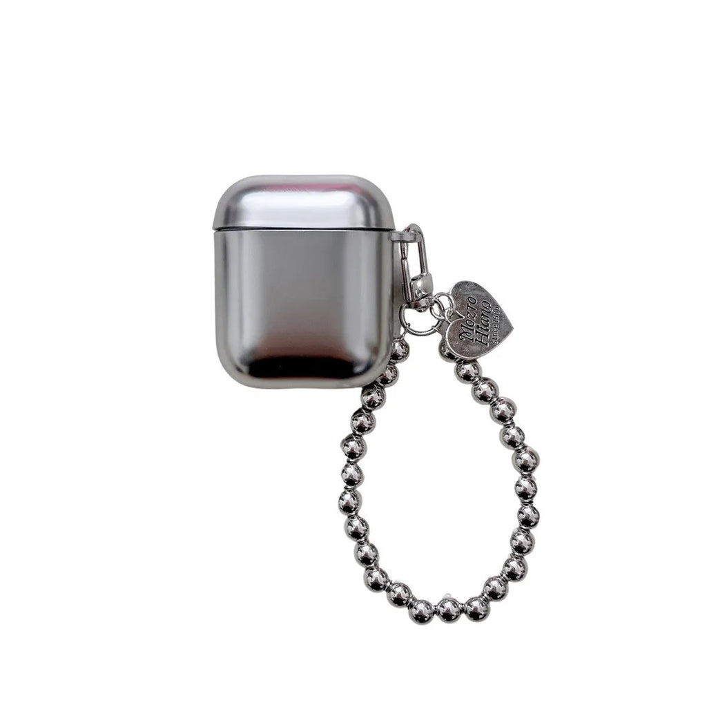 Matte electroplated hard protective case for Apple AirPods, shown on a white background.
