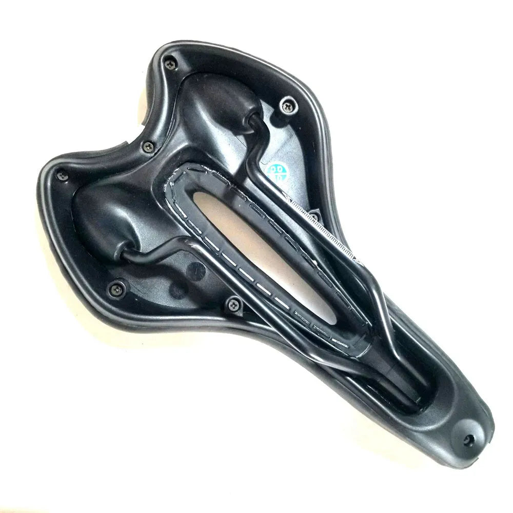 Thickened soft silicone bicycle saddle cushion with waterproof cover, wrench, and tire patch kit