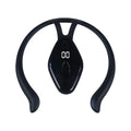 Children's portable posture corrector with LCD display, vibration reminder, USB charging, in black or orange.
