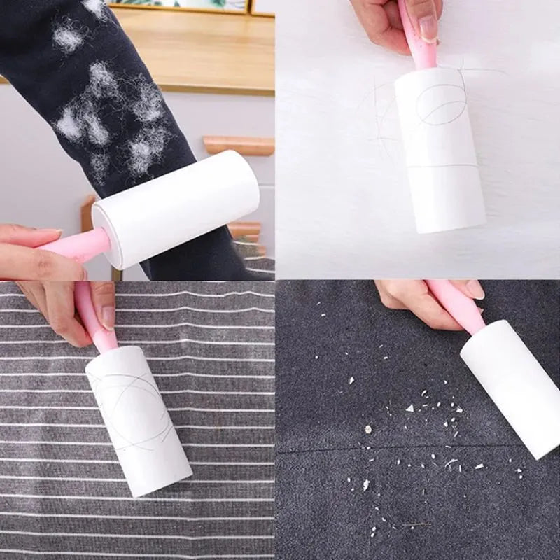 Lint roller refills sticky remover for pet dog hair on clothes and sofa, 21.5cm replaceable roll in apricot colour