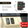 48W QC3.0 car charger with LED, 12V/24V input, available in blue, green or red, sizes 33x23mm or 40x22mm, CE ROHS certified.