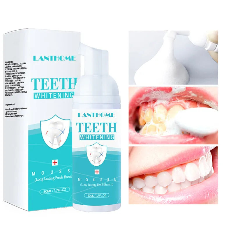 Teeth whitening mousse 50ml oral care foam for adult whitening cleaning