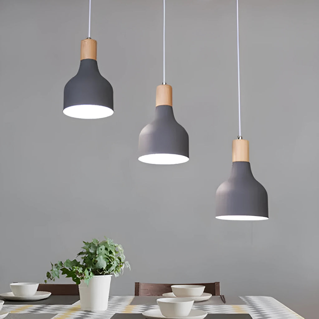 Retro wrought iron single-head droplight shade available in A Gray colour option