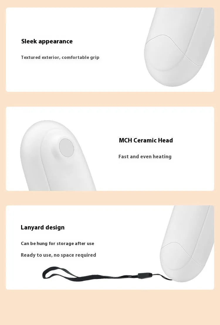 Thermal pulse itching suppressant in pink and white ABS material for mosquito bite relief