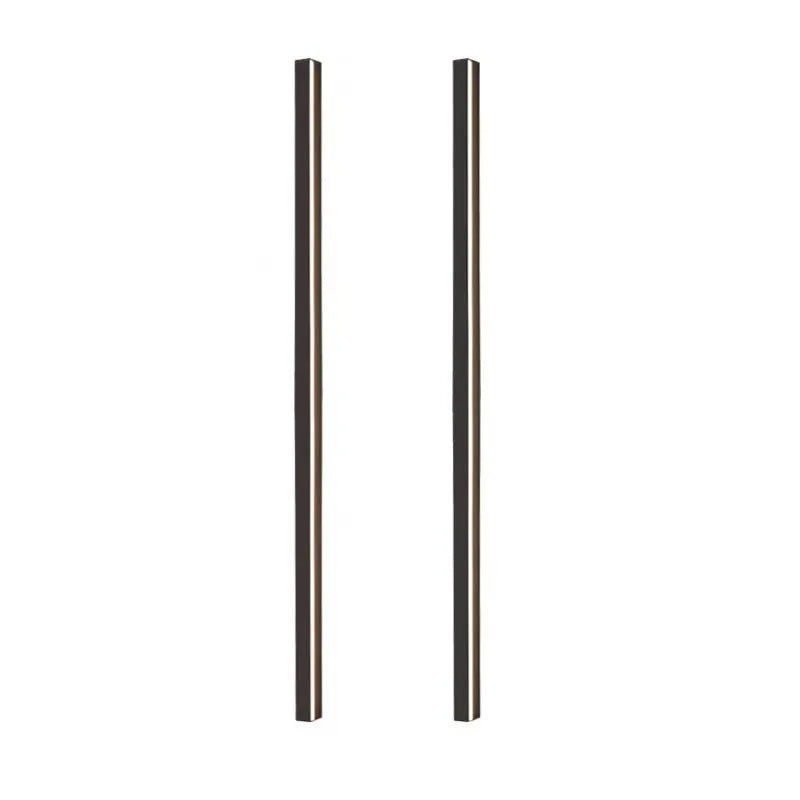 80cm black aluminium LED strip wall lamp with touch control panel on a modern interior wall.