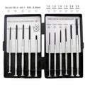 TH-6177 11-piece clock repair screwdriver set with cross and one-word heads