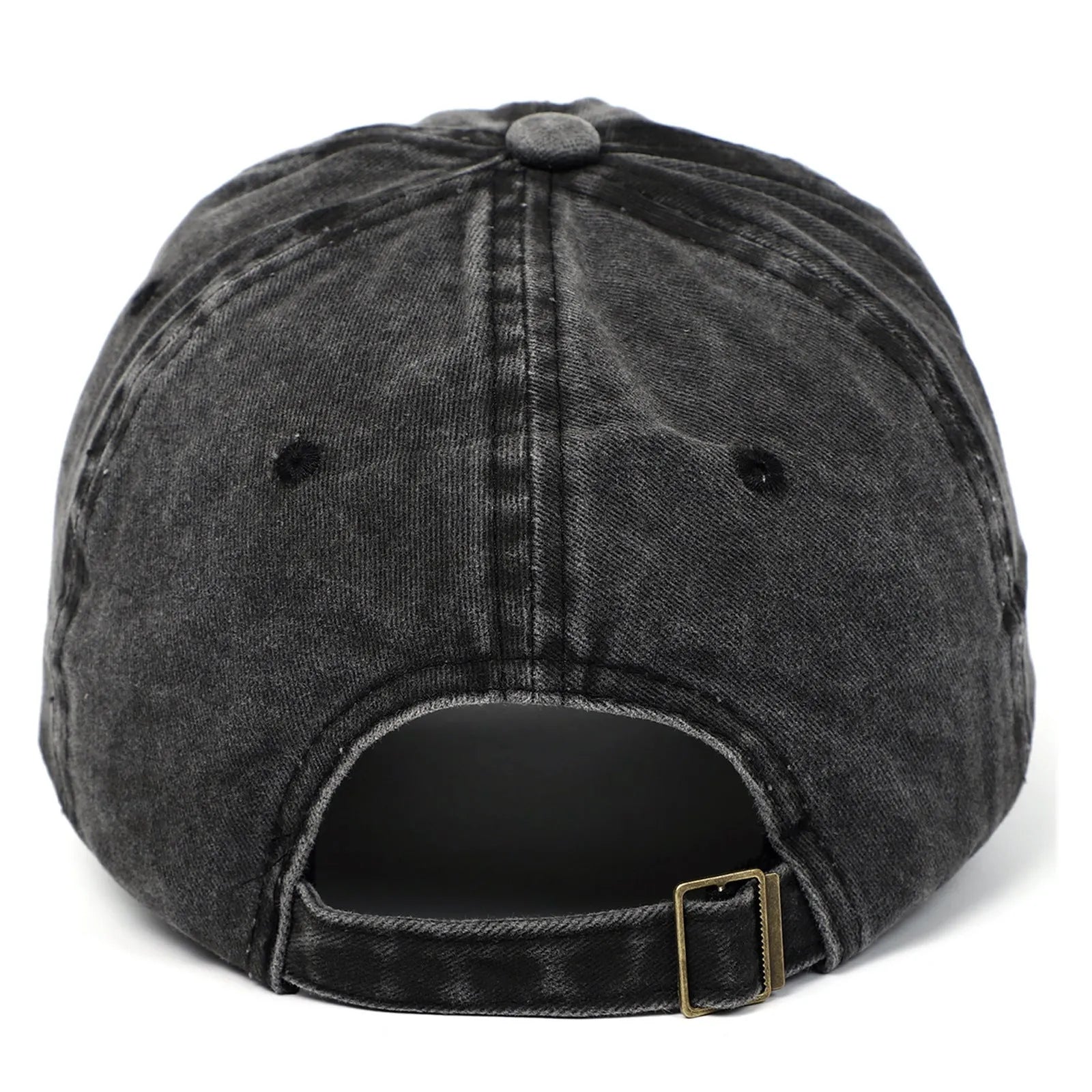 Adjustable cotton baseball cap in a retro style with embroidered detail on a dome crown.