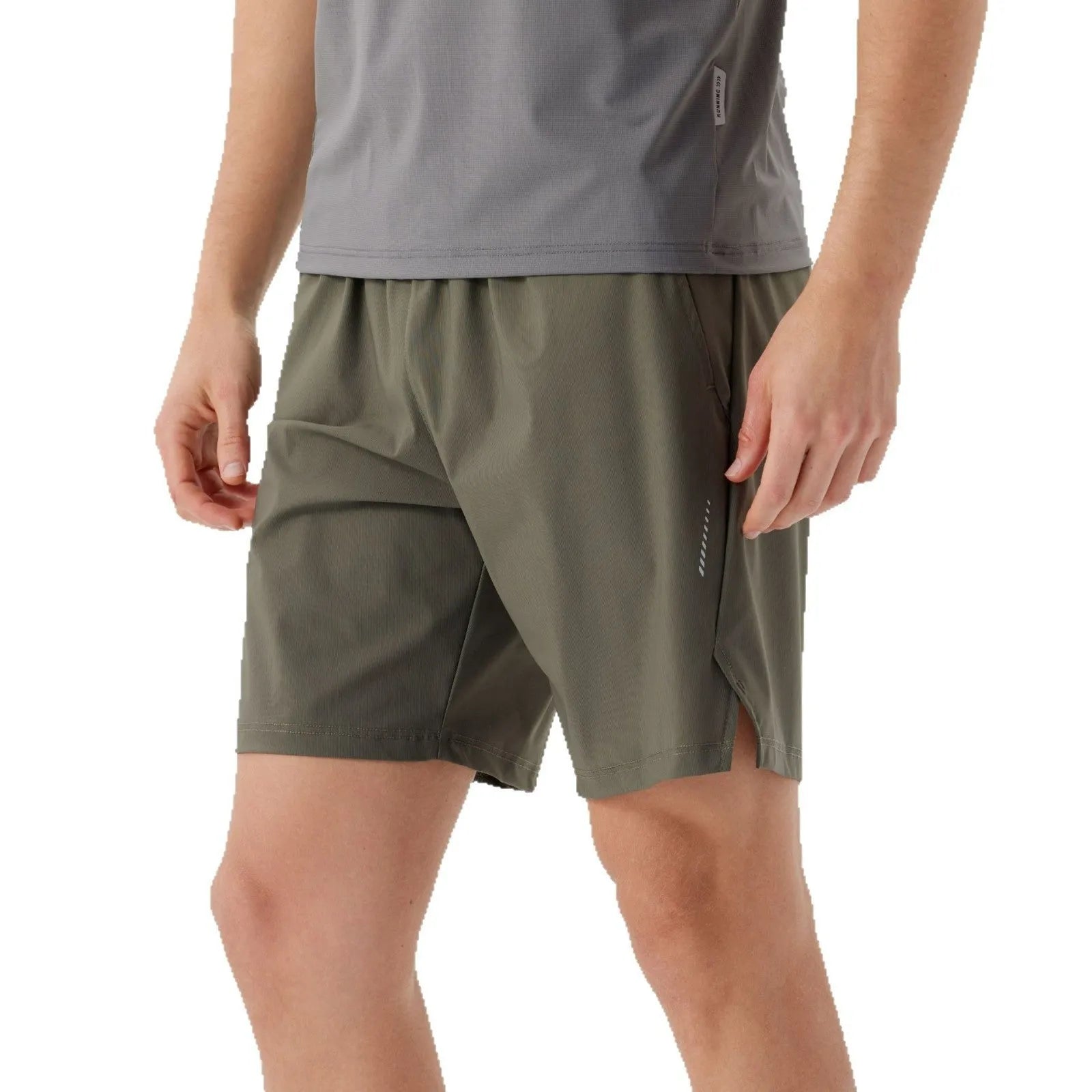 Personality Ice Silk Sports Shorts for men in nylon fabric with mid waist design
