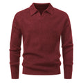 Men's solid colour cable knit turtleneck sweater, thickened polyester pullover, loose fit, available in black and light gray
