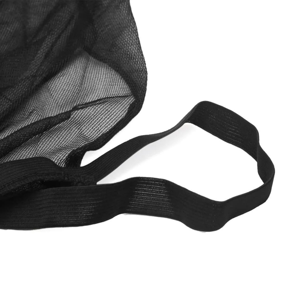 Set of grey non-woven fabric car window mesh sunshades for front and rear side windows