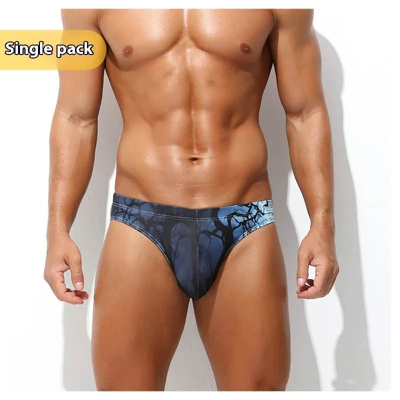 Men's low waisted quick-drying shorts with digital printing in multiple colour options