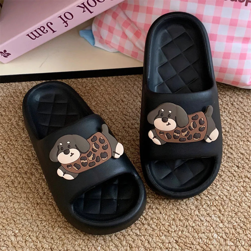 EVA flip flops with thickening sole in desert brown colour for home and outdoor leisure wear