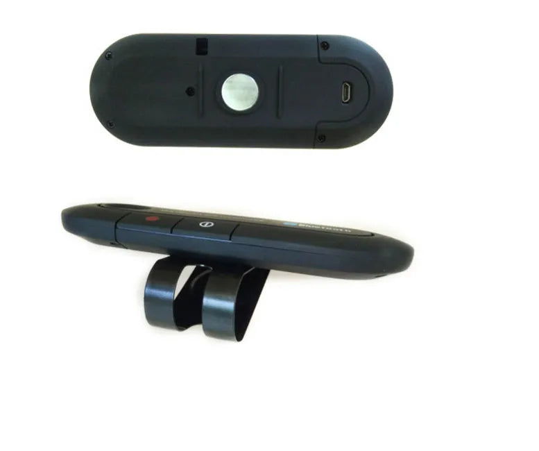 Vehicle Bluetooth handsfree unit with car charger and mounting clip in choice of colours