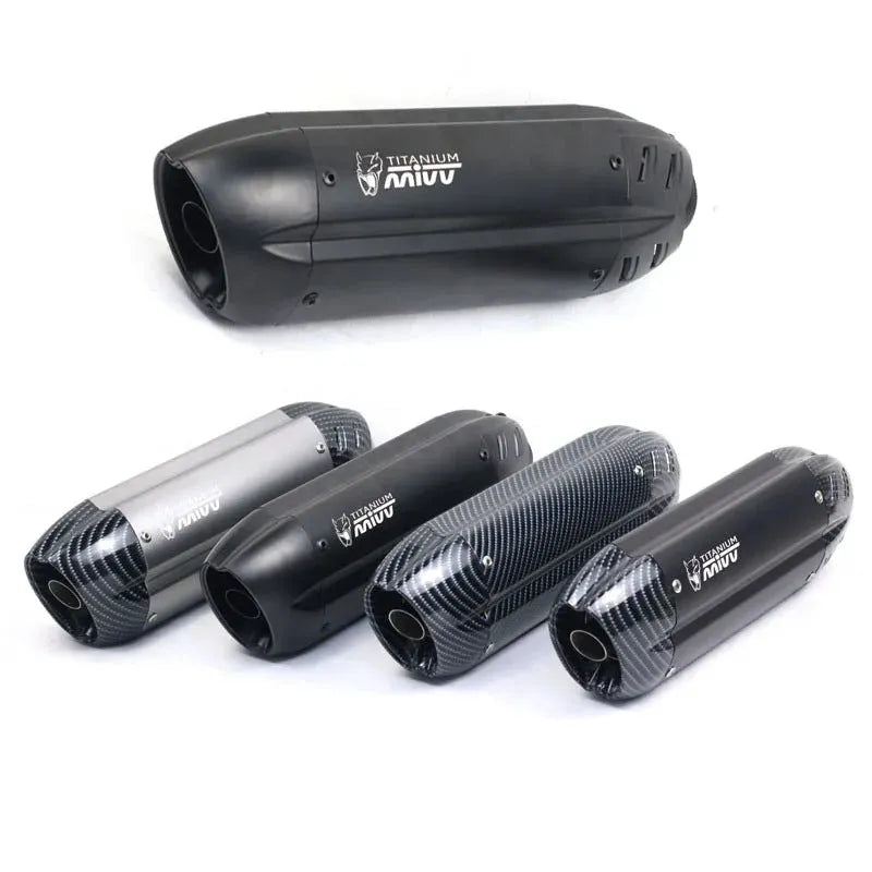 51mm stainless steel motorcycle exhaust pipe modification with hexagonal design