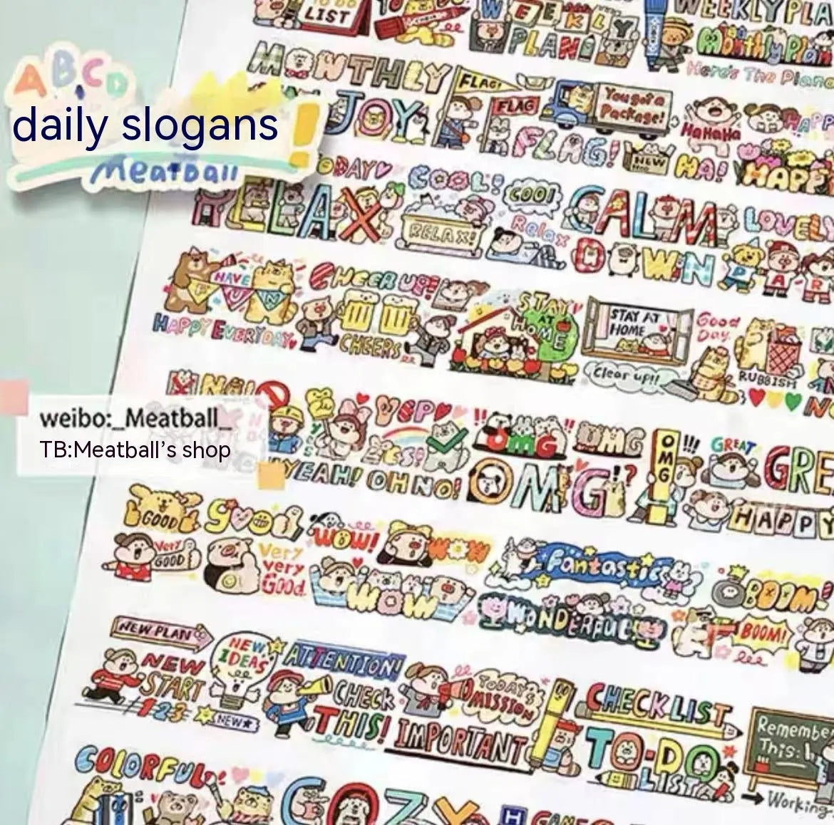 Colourful cartoon character stickers on Japanese paper for haemorrhoid tape packaging customisation