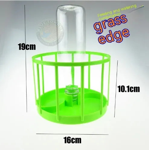 Reptile automatic drinking fountain in fan shape made from food grade ABS, black colour option