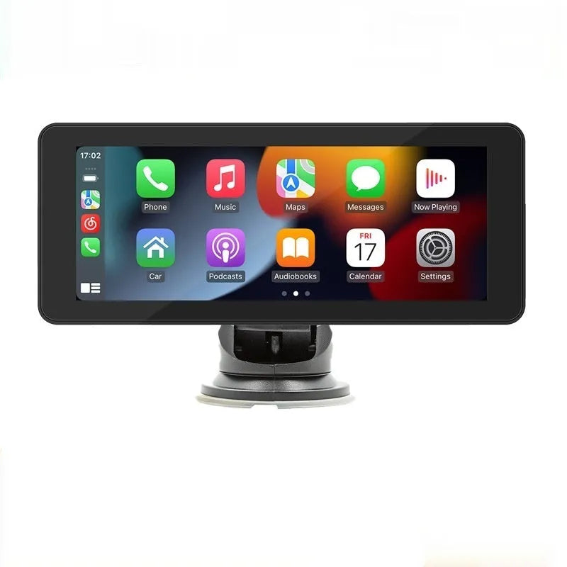 Portable wireless 6.86-inch car video player with IPS screen showing camera display