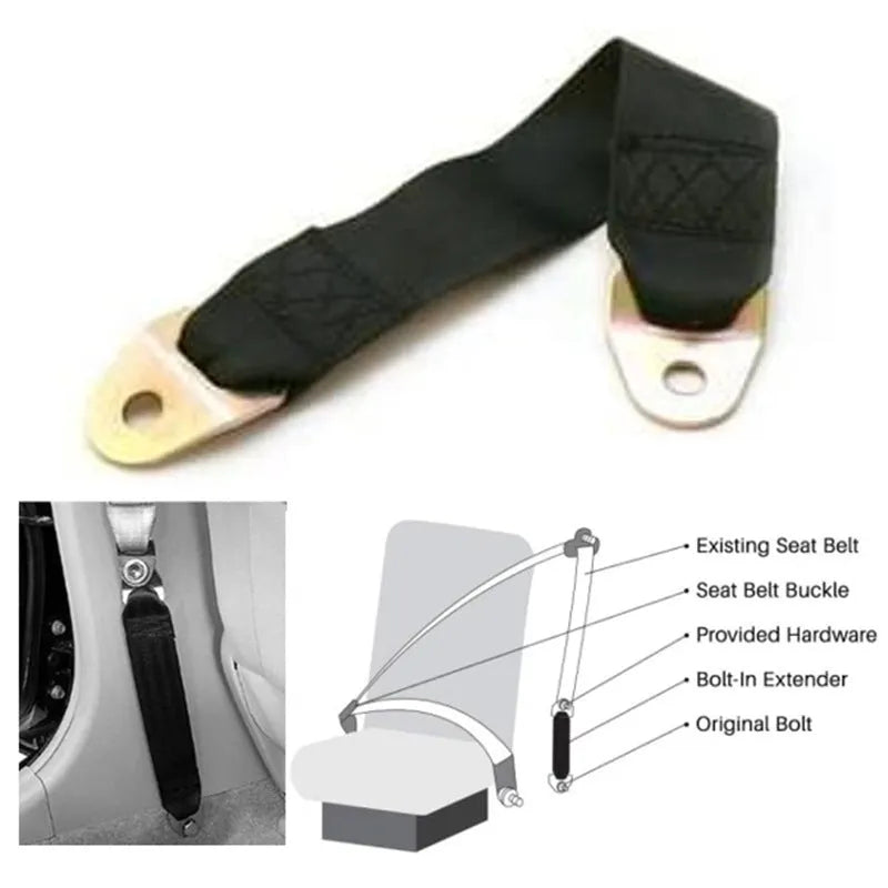 Electric door limit fixing strap kit with screw nut assembly for vehicle door control