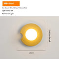 Wall lamp with glass shade for bedroom bedside and background wall decoration, available in black or gold, 220V, 7W light options.