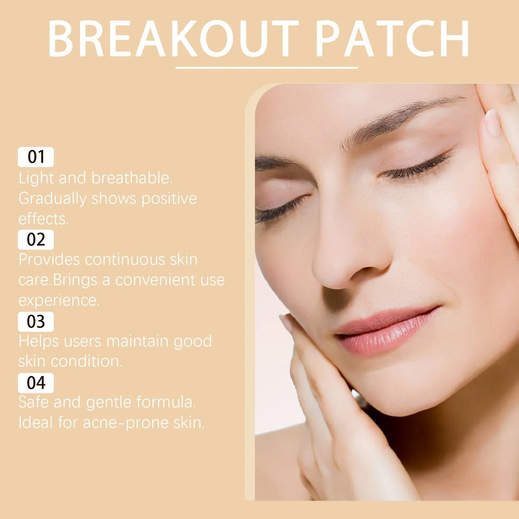 Pack of eight acne treatment patches with tea tree oil and centella extract