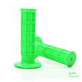 Set of two 22mm rubber motorcycle handle grips in assorted colours including black, red, and blue.