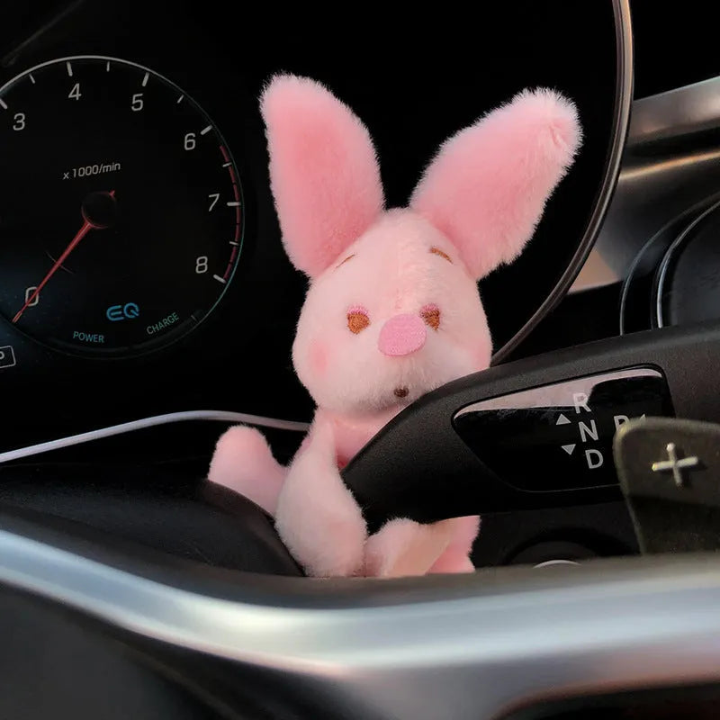 Cotton cartoon dog car ornament for dashboard decoration and pregnant passenger cover